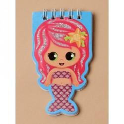 Notebook - Children's spiral glitter detail mermaid...