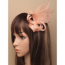 Fascinator Comb -  Nude looped and twisted sinamay...