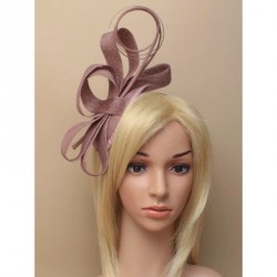 Fascinator Headband -  Mocha sinamay pointed cap...