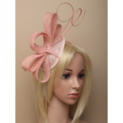 Fascinator Headband -  Nude sinamay pointed cap...
