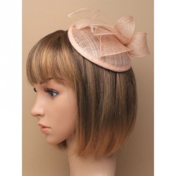 Fascinator Comb -  Nude sinamay hatinator on an elastic...