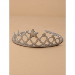 Headband - Tiara - Silver glitter foam fabric aliceband...
