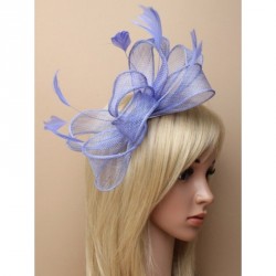 Fascinator Hair Comb -  Cornflower blue large looped...