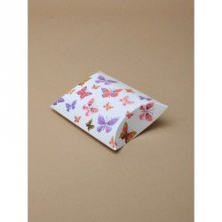 Gift Box - Made up size : 9x8x3cm White butterfly print...