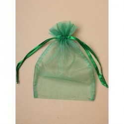 Organza Gift Bag - Size approx: 22x15cmGreen organza...