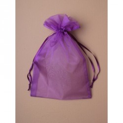 Organza Gift Bag - Size approx: 22x15cm Purple organza...