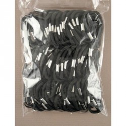 Hair Elastics - 100 piece bag of black thick 5mm elastics...