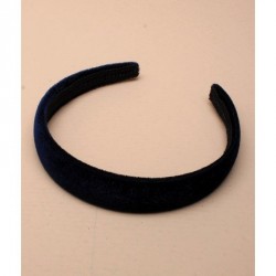 Headband - 25cm wide navy velvet aliceband