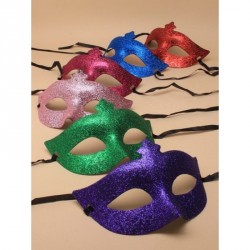 Masquerade Mask - Glitter masquerade mask In Turq, red,...