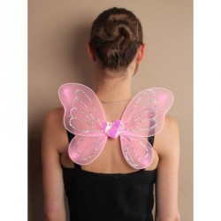 Fairy Wings - Size : 34x24cm Small pink net fairy wings...
