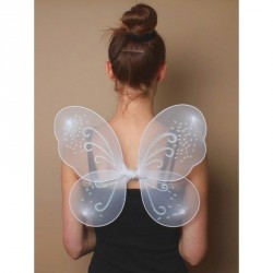 Fairy Wings - Size : 39x32cmWhite net fairy wings with...