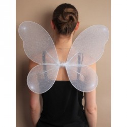 Fairy Wings - Size : 50x40cm White net fairy wings with...