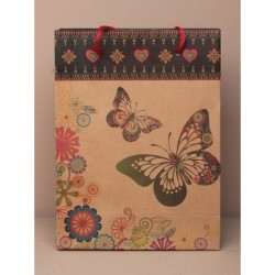 Gift Bag - Size : H20xW15xD6cm Natural brown paper gift...