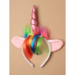 Headband - Unicorn horn and ears aliceband with fur trim...