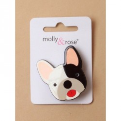 Hair Clips - Card of 1 doggy motif 35cm black beak clip...