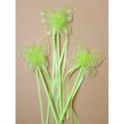 Dress Up Wand - Green net and glitter butterfly fancy...