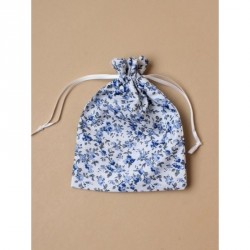 Gift Bag - Size : 15x11cm Blue floral printed fabric...