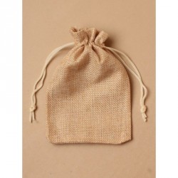 Gift Bag - Size : 15x10cm Natural Jute effect fabric...