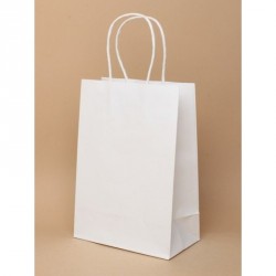 Gift Bag - Size : H21xW15xD8cm White paper gift bag with...