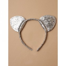 Headband - Glitter cat ears alicebandIn Pink,gold and silver