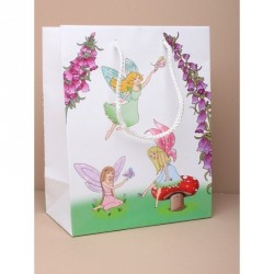 Gift Bag - Size : H23xW18xD10cm  Fairy print gift bag...