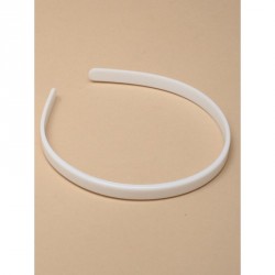 Headband - 1cm wide Flat topped shouldered ungraduated in...