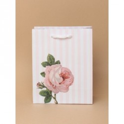 Gift Bag - Size : H15xW12xD6cm  Vintage rose flower gift...