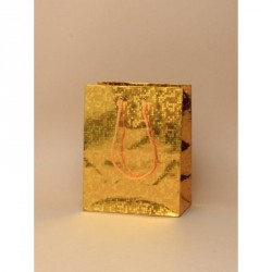 Gift Bag - Size : H145xW115xD65cm Gold holographic foil...