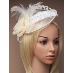Headband -  Large net and sinamay hatinator on an...