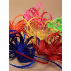 Brooch - Hair Clips -  Bright coloured sinamay and...