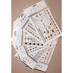 Temporary Tattoos - Metallic temporary tattoos in Black,...