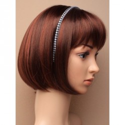 Headband - 8mm wide houndstooth black and white fabric...