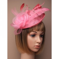 Headband -  Large net and sinamay hatinator on a narrow...