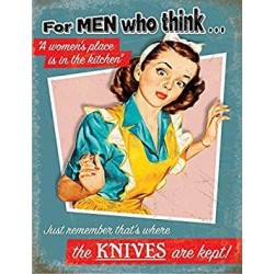 Metal Sign - Small (150 x 200mm) Metal Sign - Woman's...