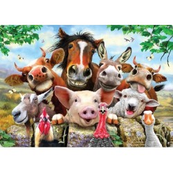 Metal Sign - Farm Animal Selfie Funny Metal Plaque