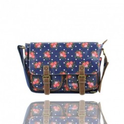 Messenger Bag - Roses and Polka - LYDC Messenger Bag