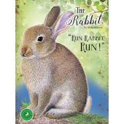 Metal Sign - 15x20cm The Rabbit - Run, Run, Run - small metal picture wall sign