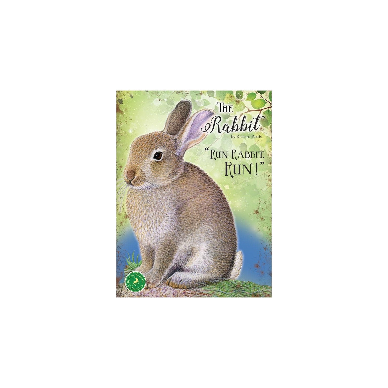 Metal Sign - 15x20cm The Rabbit - Run, Run, Run - small metal picture wall sign