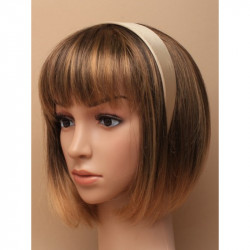Headband 4cm wide Blonde colour satin fabric alice band head band