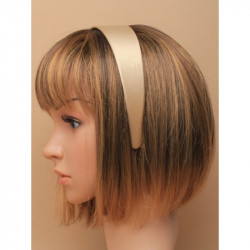 Headband 4cm wide Blonde colour satin fabric alice band head band