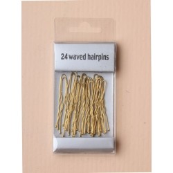 Kirby Hair Grips - 24 Boxed Blonde 4.5 cm Waved Hairpin...