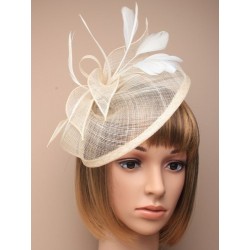 Hatinator Headband Hair Band - cream looped hessian...