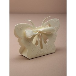 outer dimensions 6.5x10x3cm. glitter cream butterfly...