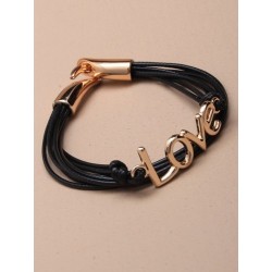 multi strand corded "love" bracelet. in an assortment of...