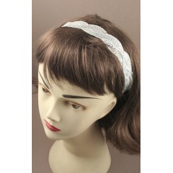 Headband - Wavy Weave Sequin stretch fabric kylie band...
