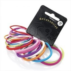 Twenty piece bright tone hair elastic set.