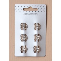 card of 6mm clear crystal twist in coils.