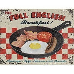 Novelty Metal Sign - 15x20cm - Full English Breakfast...