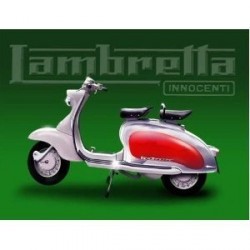 Novelty Metal Sign - 15x20cm Lambretta Innocenti Green...