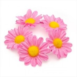Hair Scrunchie - Pink colour flower design elasticated...